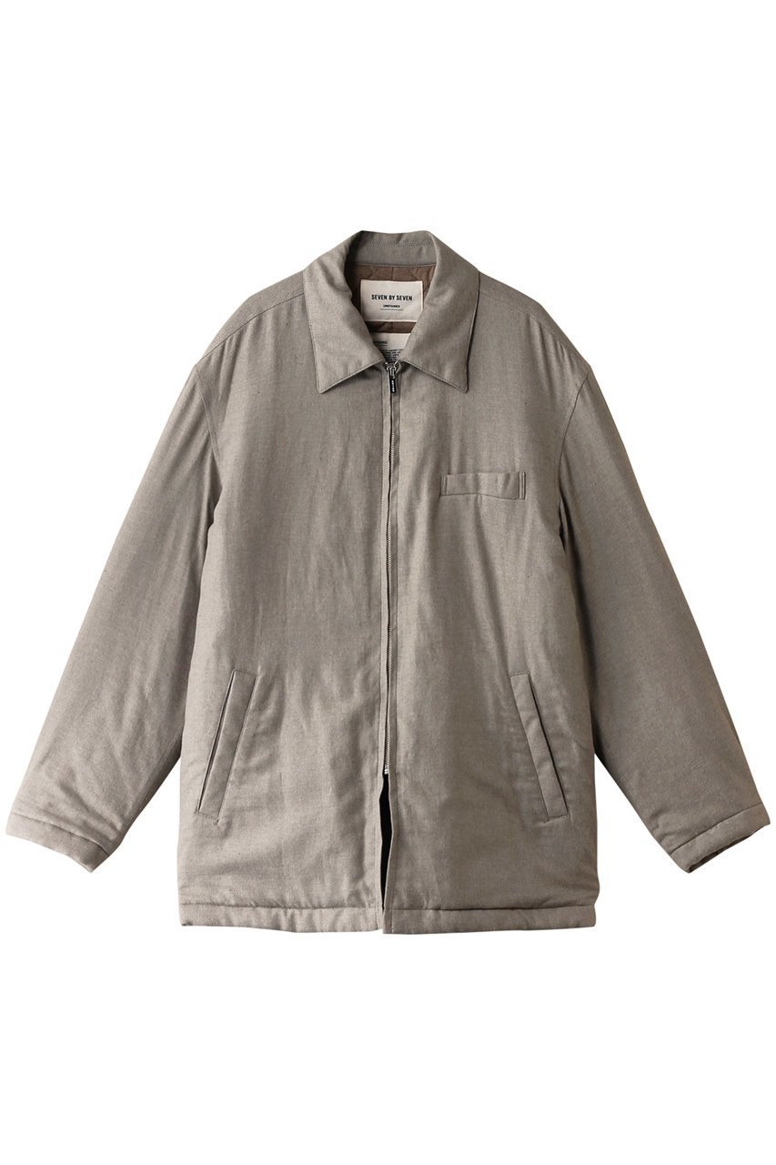 【セブン バイ セブン/SEVEN BY SEVEN / MEN】の【MEN】ジップアップ ロング ブルゾン‐Unstained organic cotton‐ インテリア・キッズ・メンズ・レディースファッション・服の通販 founy(ファニー) 　ファッション　Fashion　メンズファッション　Fashion for Men　ジップアップ　Zip-Up, Full Zip　ジャケット　Jacket, Outerwear　ブルゾン　Blouson, Bomber Jacket　ロング　Long, Long-Length　エレガント 上品　Elegant　防寒　Cold Protection, Winter-Ready　グレー|ID: prp329100004185527 ipo3291000000035720909