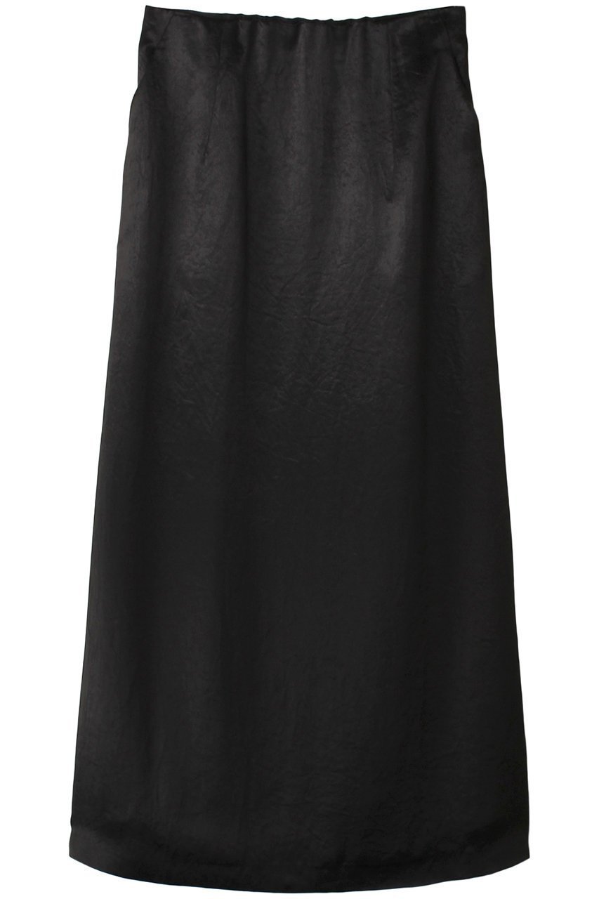 【マノフ/MANOF】のSATIN MAXI SKIRT スカート インテリア・キッズ・メンズ・レディースファッション・服の通販 founy(ファニー) 　ファッション　Fashion　レディースファッション　Fashion for Women　スカート　Skirts　ロングスカート　Long Skirts / Maxi & Midi Skirts　サテン　Satin, Glossy Fabric　フレア　Flare, Flared　マキシ　Maxi, Full Length　ロング　Long, Long-Length　BLACK|ID: prp329100004185528 ipo3291000000035694013