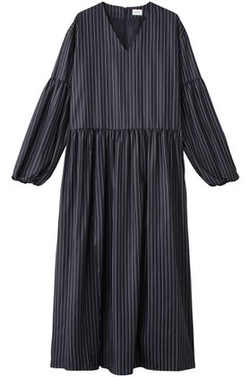 【マノフ/MANOF】のPINSTRIPE GATHER ONE PIECE ワンピース 人気、トレンドファッション・服の通販 founy(ファニー) ファッション Fashion レディースファッション WOMEN ワンピース Dress チュニック Tunic インナー Inner ギャザー Gather ストライプ Stripe タートルネック Turtleneck チュニック Tunic ロング Long NEW・新作・新着・新入荷 New Arrivals |ID:prp329100004185529