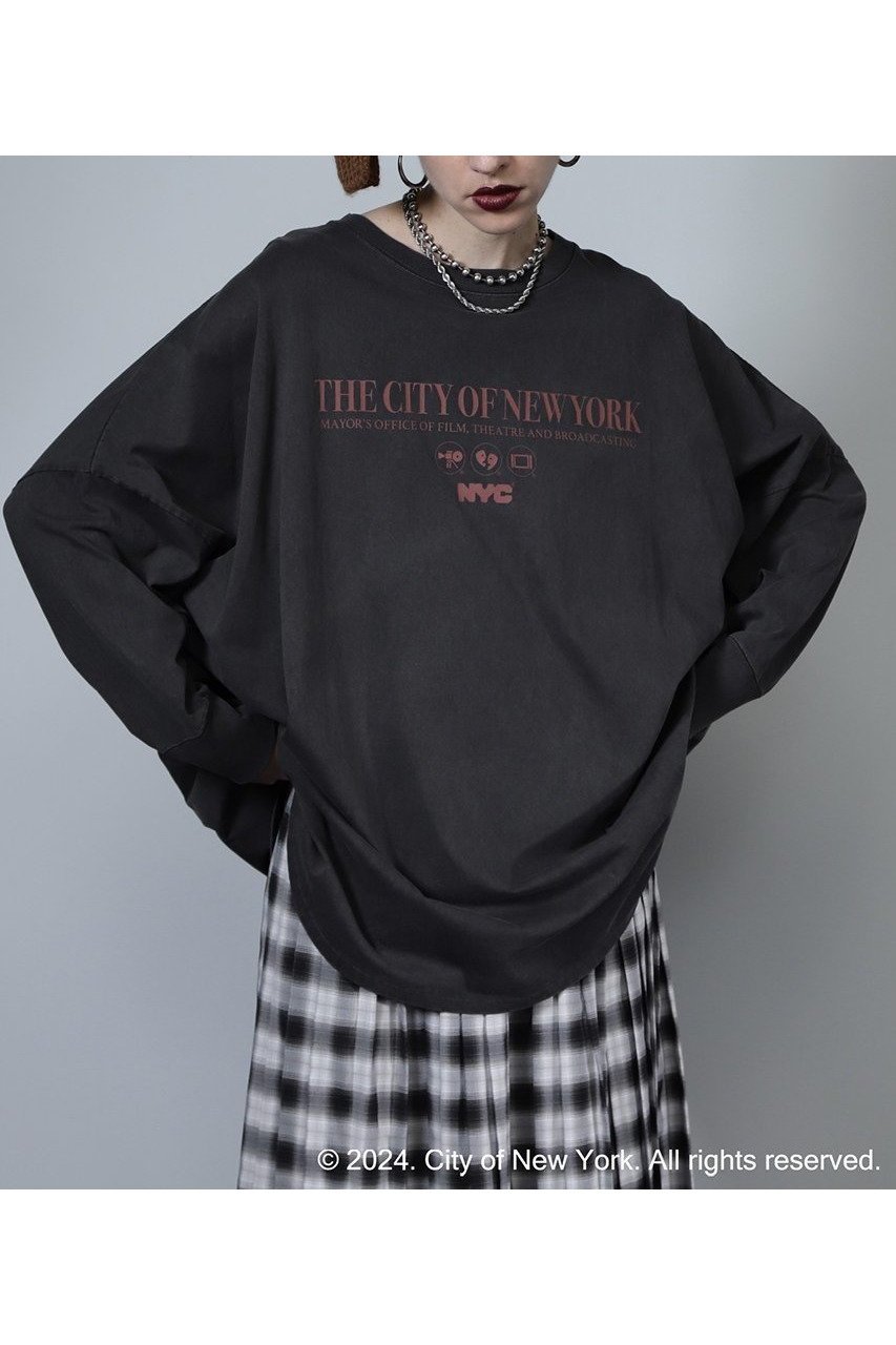 【ローズバッド/ROSE BUD】のNYCビッグロングTシャツ 人気、トレンドファッション・服の通販 founy(ファニー) 　ファッション　Fashion　レディースファッション　WOMEN　トップス・カットソー　Tops/Tshirt　シャツ/ブラウス　Shirts/Blouses　ロング / Tシャツ　T-Shirts　カットソー　Cut and Sewn　スリーブ　Sleeve　ニューヨーク　New York　ビッグ　Big　プリント　Print　モチーフ　Motif　ロング　Long　NEW・新作・新着・新入荷　New Arrivals　 other-1|ID: prp329100004185547 ipo3291000000028995774