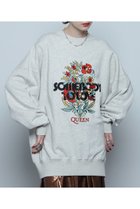 【ローズバッド/ROSE BUD】のQUEEN エンブロイダリービッグスウェット グレー|ID: prp329100004185550 ipo3291000000028995785