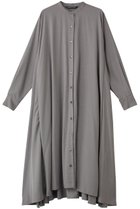 【ミズイロ インド/mizuiro ind】のT/R stand collar flare OP ワンピース l.gray|ID: prp329100004185559 ipo3291000000032890095