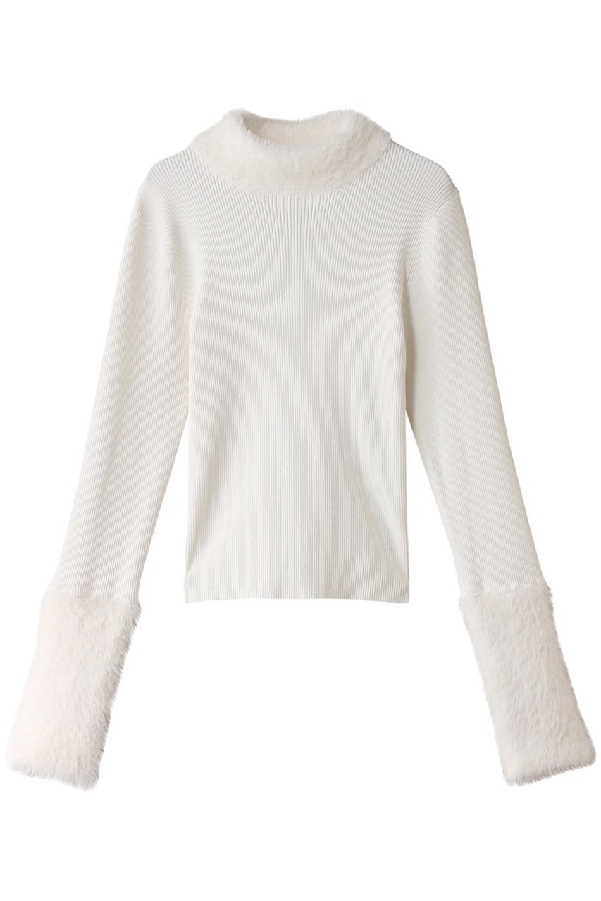 【アルアバイル/allureville】の【Loulou Willoughby】ファーアクセントPO A 人気、トレンドファッション・服の通販 founy(ファニー) 　ファッション　Fashion　レディースファッション　Fashion for Women　トップス・カットソー　Cut & Sew Tops　ニット　Knit Tops & Sweaters　カジュアルプルオーバー・ニットトップス　Pullovers & Knit Tops / Casual Pullovers　シンプル　Simple, Minimal　ジャケット　Jacket, Outerwear　フィット　Fit, Slim Fit　フェイクファー　Faux Fur, Imitation Fur　 other-1|ID: prp329100004185570 ipo3291000000032913529