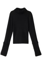 【アルアバイル/allureville】の【Loulou Willoughby】ファーアクセントPO A 人気、トレンドファッション・服の通販 founy(ファニー) ファッション Fashion レディースファッション Fashion for Women トップス・カットソー Cut & Sew Tops ニット Knit Tops & Sweaters カジュアルプルオーバー・ニットトップス Pullovers & Knit Tops / Casual Pullovers シンプル Simple, Minimal ジャケット Jacket, Outerwear フィット Fit, Slim Fit フェイクファー Faux Fur, Imitation Fur thumbnail ブラック|ID: prp329100004185570 ipo3291000000032913558