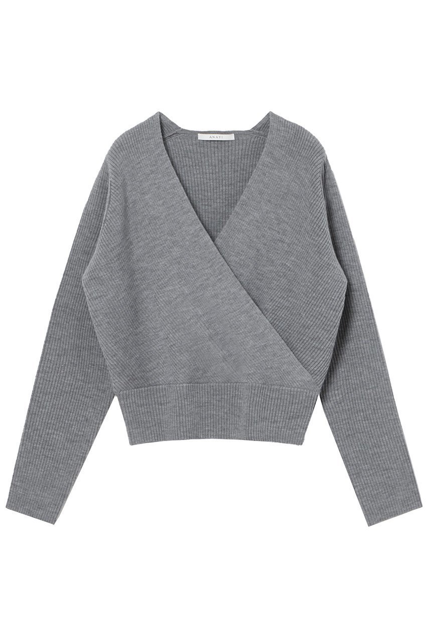 【アナイ/ANAYI】のメリノウールカシュクール プルオーバー インテリア・キッズ・メンズ・レディースファッション・服の通販 founy(ファニー) 　ファッション　Fashion　レディースファッション　Fashion for Women　トップス・カットソー　Cut & Sew Tops　ニット　Knit Tops & Sweaters　カジュアルプルオーバー・ニットトップス　Pullovers & Knit Tops / Casual Pullovers　コンパクト　Compact, Small Size　バランス　Balance, Style Balance　ワイド　Wide, Wide Fit　再入荷　Restock / Back in Stock　グレー|ID: prp329100004185571 ipo3291000000035055197
