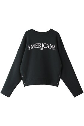 【アメリカーナ/Americana】 【ELLESHOP限定】サイドボタン ロゴスウェット人気、トレンドファッション・服の通販 founy(ファニー) ファッション Fashion レディースファッション WOMEN トップス・カットソー Tops/Tshirt シャツ/ブラウス Shirts/Blouses パーカ Sweats ロング / Tシャツ T-Shirts スウェット Sweat カットソー Cut and Sewn スリット Slit デニム Denim フレア Flare NEW・新作・新着・新入荷 New Arrivals |ID:prp329100004188145