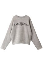 【アメリカーナ/Americana】の【ELLESHOP限定】サイドボタン ロゴスウェット 杢グレー|ID:prp329100004188145