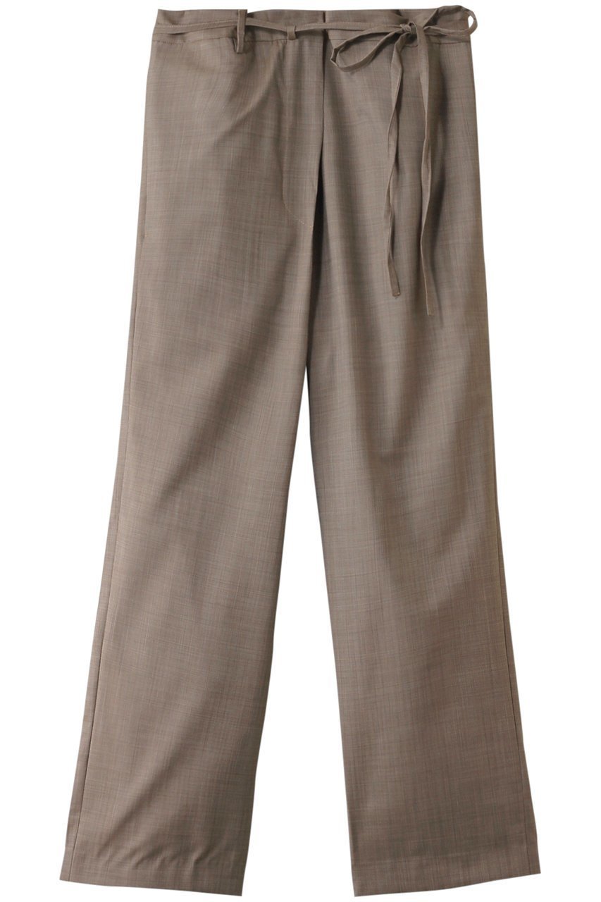 【ウィムガゼット/Whim Gazette】の【15th Anniversary】【LITKOVSKA】 別注Warp Pants インテリア・キッズ・メンズ・レディースファッション・服の通販 founy(ファニー) 　ファッション　Fashion　レディースファッション　Fashion for Women　パンツ　Pants & Trousers　とろみ　Fluid, Flowy Fabric　トレンド　Trend, Trending Now　ファブリック　Fabric, Textile　ラップ　Wrap, Wrap Design　別注　Limited Edition, Custom Order　ベージュ|ID: prp329100004188219 ipo3291000000032916425