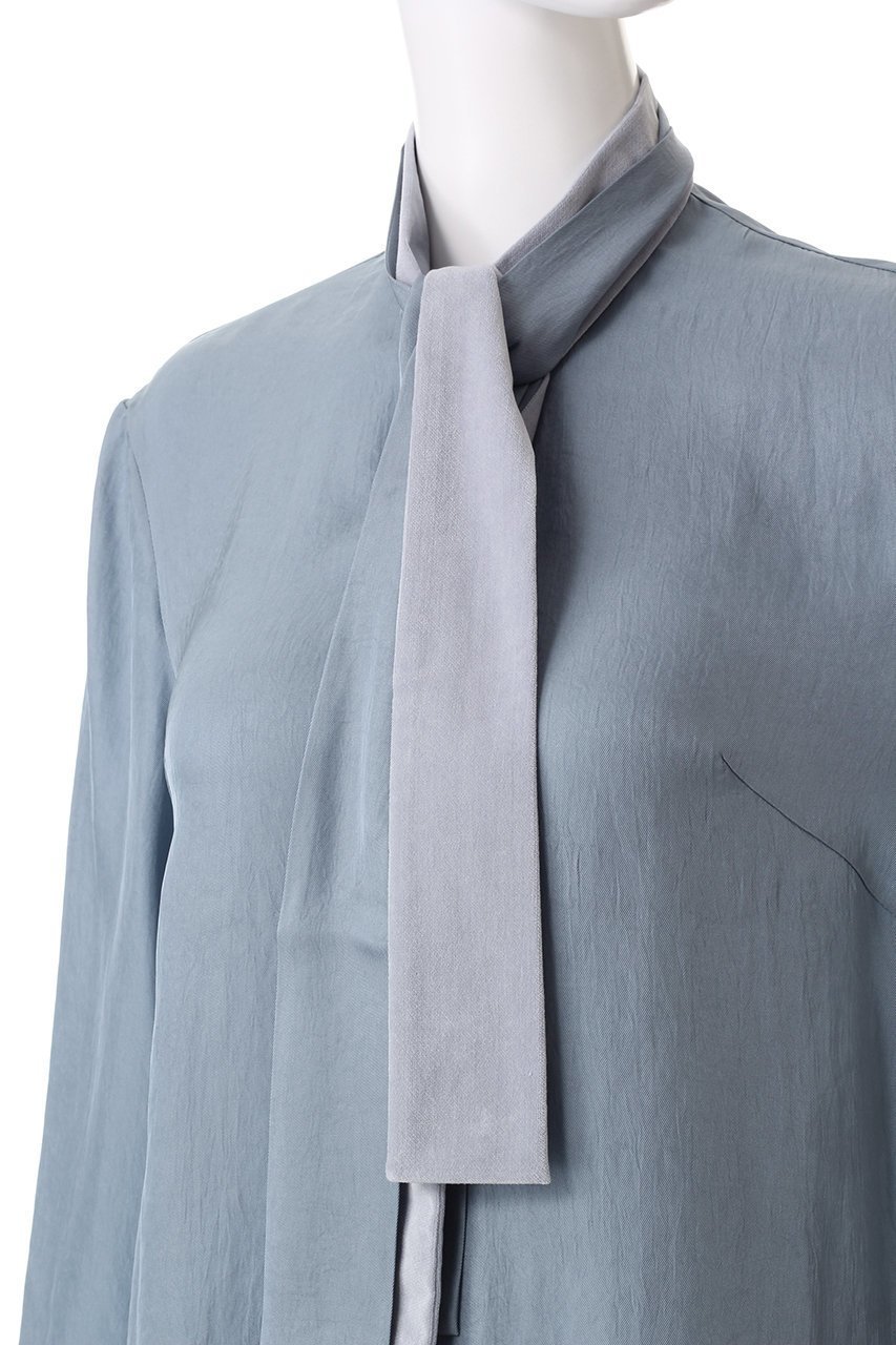 【ザ ライナー/THE LINER】のメルティ タイブラウス 人気、トレンドファッション・服の通販 founy(ファニー) ファッション Fashion レディースファッション Fashion for Women トップス・カットソー Cut & Sew Tops シャツ・ブラウス・オフィスカジュアル Elegant Blouses & Button-Ups スタンド Stand Collar, Upright Stand スリーブ Sleeve, Long Sleeve / Short Sleeve フォーマル Formal, Dressy ベルベット Velvet, Velvety ロング Long, Long-Length エレガント 上品 Elegant other-5|ID: prp329100004188230 ipo3291000000035958713