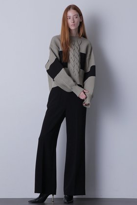 【ヒューエルミュージアム/hueLe Museum】 【hLM】ミッションダブルクロスパンツ人気、トレンドファッション・服の通販 founy(ファニー) ファッション Fashion レディースファッション Fashion for Women パンツ Pants & Trousers スタイリッシュ Stylish, Fashionable ダブル Double, Double-Breasted ドレープ Drape, Draping Fabric リラックス Relax, Relaxed Fit |ID:prp329100004188242