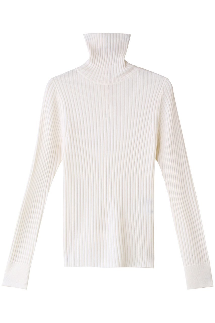 【アルアバイル/allureville】の2WAY NCリブタートル インテリア・キッズ・メンズ・レディースファッション・服の通販 founy(ファニー) 　ファッション　Fashion　レディースファッション　Fashion for Women　トップス・カットソー　Cut & Sew Tops　ニット　Knit Tops & Sweaters　カジュアルプルオーバー・ニットトップス　Pullovers & Knit Tops / Casual Pullovers　インナー　Innerwear　タートル　Turtleneck, Turtle Collar　タートルネック　Turtleneck, High Neck　フィット　Fit, Slim Fit　フォルム　Silhouette, Form　メタル　Metal, Metal Parts　定番　Standard, Basic Item　オフホワイト|ID: prp329100004190885 ipo3291000000032964926