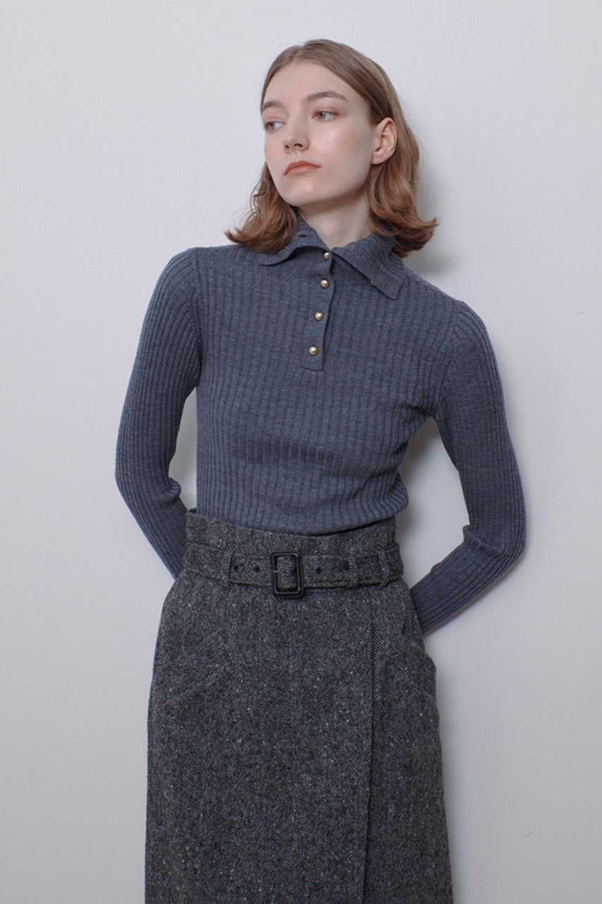 【アルアバイル/allureville】の2WAY NCリブタートル 人気、トレンドファッション・服の通販 founy(ファニー) 　ファッション　Fashion　レディースファッション　Fashion for Women　トップス・カットソー　Cut & Sew Tops　ニット　Knit Tops & Sweaters　カジュアルプルオーバー・ニットトップス　Pullovers & Knit Tops / Casual Pullovers　インナー　Innerwear　タートル　Turtleneck, Turtle Collar　タートルネック　Turtleneck, High Neck　フィット　Fit, Slim Fit　フォルム　Silhouette, Form　メタル　Metal, Metal Parts　定番　Standard, Basic Item　other-7|ID: prp329100004190885 ipo3291000000032964960