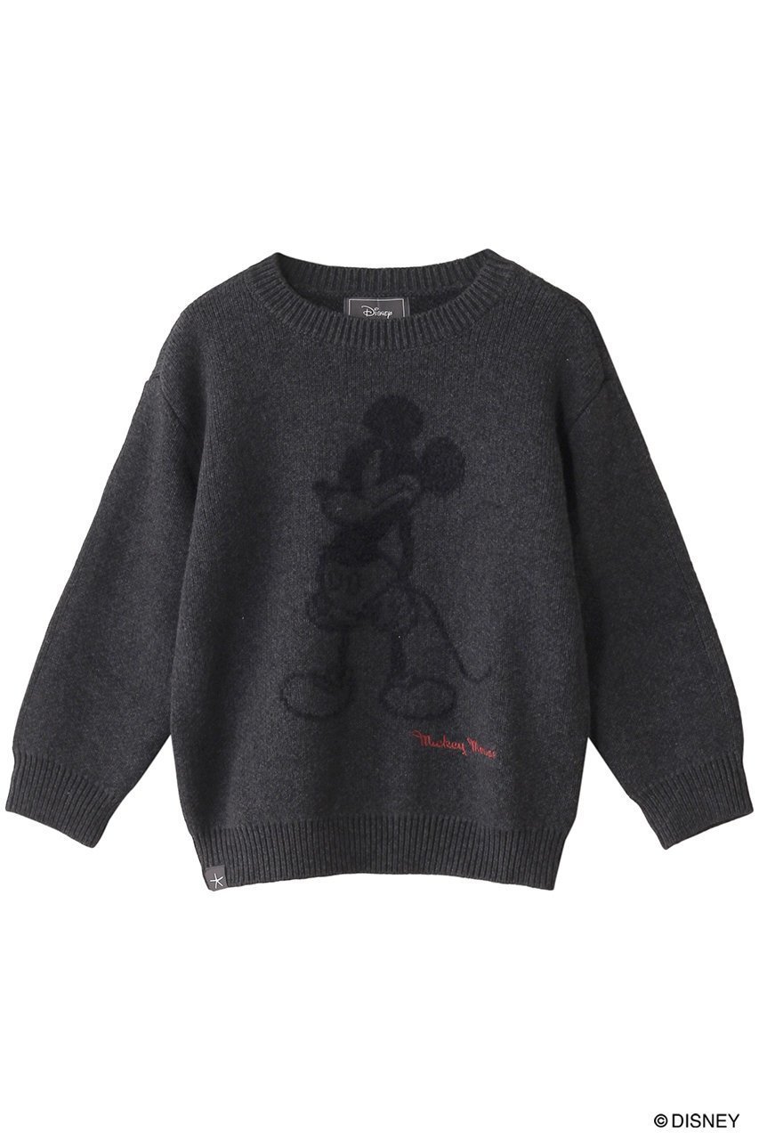 【ベアフットドリームス/BAREFOOT DREAMS / KIDS】の【Kids】コージーコットンライト ディズニー アングリー ミッキー プルオーバー インテリア・キッズ・メンズ・レディースファッション・服の通販 founy(ファニー) 　ファッション　Fashion　キッズファッション　Fashion for Kids　トップス・カットソー　Cut & Sew Tops　チャコールグレー|ID: prp329100004190905 ipo3291000000032874060