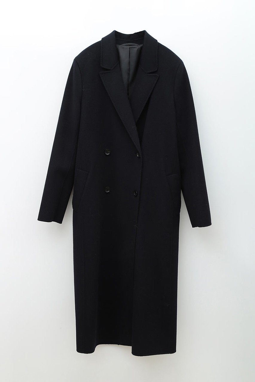 【ハー/HER.】のカシミヤブレンドロングコート インテリア・キッズ・メンズ・レディースファッション・服の通販 founy(ファニー) ファッション Fashion レディースファッション Fashion for Women アウター Coat / Outerwear Collection コート・ロングコート・ピーコート Long Coats, Peacoats & More ダブル Double, Double-Breasted トレンド Trend, Trending Now フェイス Face, Facial Design ベーシック Basic, Essential ロング Long, Long-Length ネイビー|ID: prp329100004192748 ipo3291000000035824875