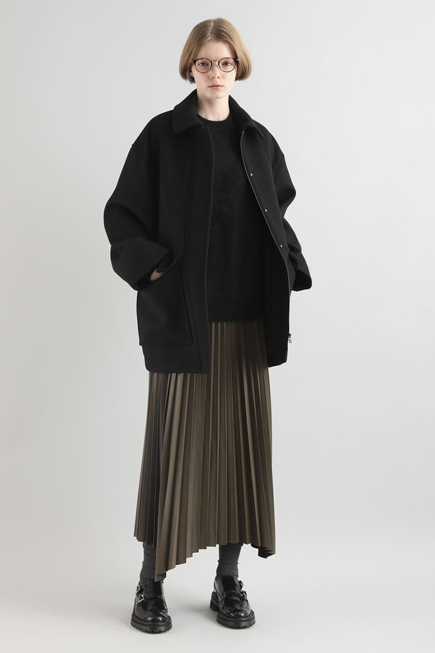 【サクラ/SACRA】のシンセティックレザープリーツスカート 人気、トレンドファッション・服の通販 founy(ファニー) 　ファッション　Fashion　レディースファッション　WOMEN　スカート　Skirt　プリーツスカート　Pleated Skirts　ロングスカート　Long Skirt　フェイクレザー　Faux Leather　プリーツ　Pleats　ヘムライン　Hemline　ランダム　Random　ロング　Long　エレガント 上品　Elegant　other-7|ID: prp329100004192749 ipo3291000000031391811