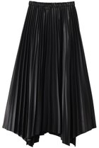 【サクラ/SACRA】のシンセティックレザープリーツスカート ブラック|ID: prp329100004192749 ipo3291000000032826765