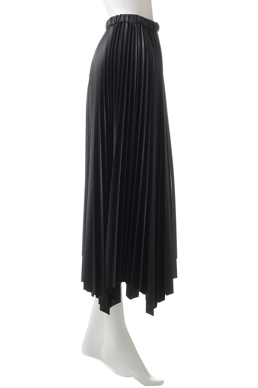 【サクラ/SACRA】のシンセティックレザープリーツスカート 人気、トレンドファッション・服の通販 founy(ファニー) 　ファッション　Fashion　レディースファッション　Fashion for Women　スカート　Skirts　プリーツスカート / 上品フェミニンスタイル　Pleated Skirts　ロングスカート　Long Skirts / Maxi & Midi Skirts　フェイクレザー　Faux Leather, PU Leather　プリーツ　Pleats, Pleated　ヘムライン　Hemline, Bottom Cut　ランダム　Random, Irregular　ロング　Long, Long-Length　エレガント 上品　Elegant　other-3|ID: prp329100004192749 ipo3291000000032826767
