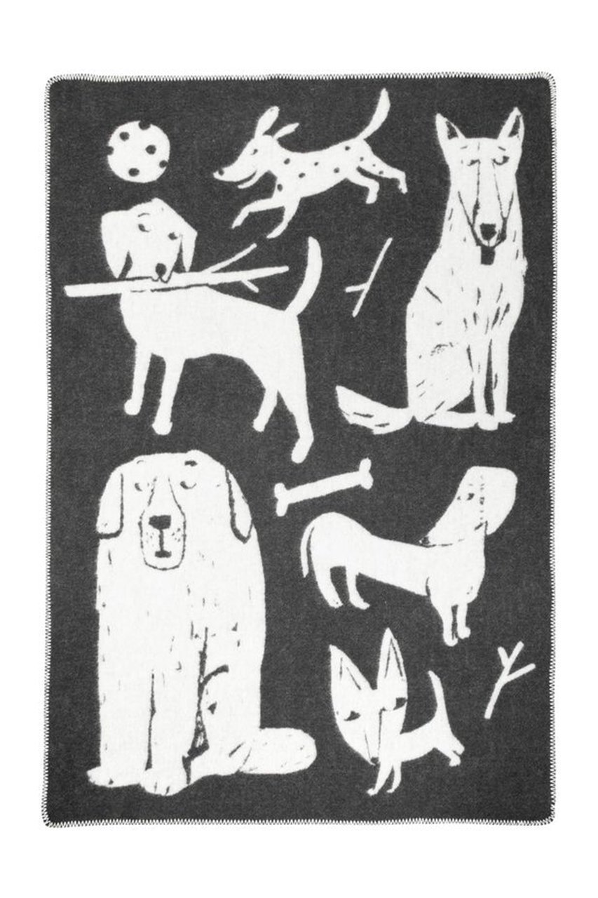 【ラプアン カンクリ/LAPUAN KANKURIT / GOODS】のKOIRAPUISTO 90x130cm インテリア・キッズ・メンズ・レディースファッション・服の通販 founy(ファニー) ギフト プレゼント Gift / Present ブランケット Blanket, Throw Blanket 再入荷 Restock / Back in Stock 犬 Dog ダークグレー-ホワイト|ID: prp329100004195707 ipo3291000000034628146