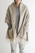 【ラプアン カンクリ/LAPUAN KANKURIT / GOODS】のMARIA pocket shawl 60x180cm+fringes brown-white|ID:prp329100004195708