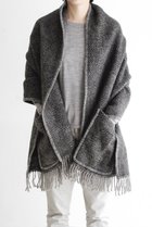 【ラプアン カンクリ/LAPUAN KANKURIT / GOODS】のMARIA pocket shawl 60x180cm+fringes black-grey|ID:prp329100004195708