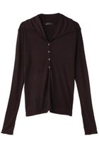 【スタニングルアー/STUNNING LURE】のオープンネックロングTシャツ ダークブラウン|ID: prp329100004195710 ipo3291000000032895200