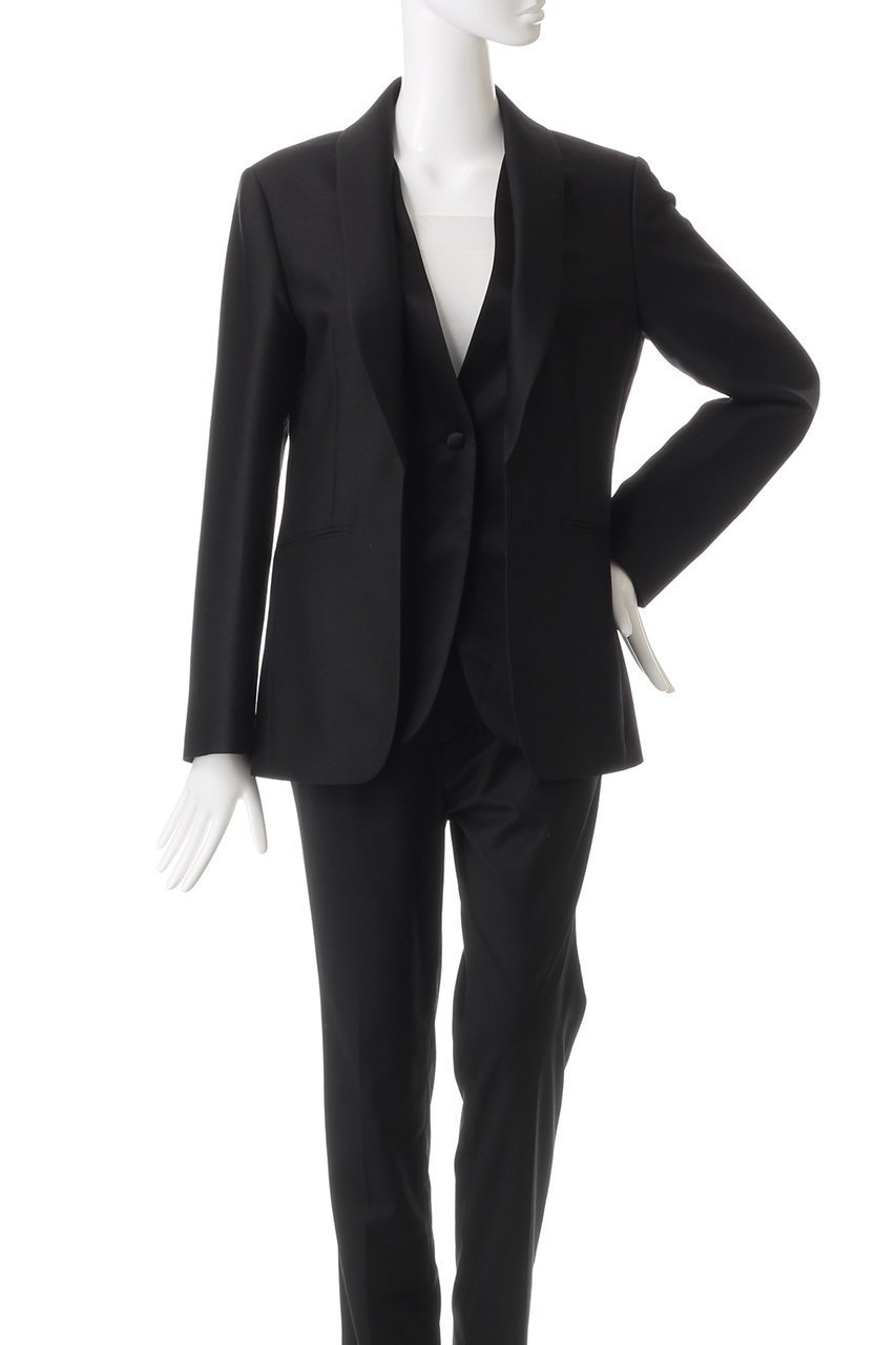 【エステータ/esteta】のシルクウールツイルジャケット 人気、トレンドファッション・服の通販 founy(ファニー) 　ファッション　Fashion　レディースファッション　Fashion for Women　アウター　Coat / Outerwear Collection　レディースジャケット・軽アウター　Jackets　おすすめ　Recommended / Our Picks　サテン　Satin, Glossy Fabric　ショール　Shawl, Wrap　ジャケット　Jacket, Outerwear　セットアップ　Set-Up, Coordinated Outfit　ドッキング　Docking, Mixed Material　ベスト　Vest, Waistcoat　マニッシュ　Mannish, Boyish　other-2|ID: prp329100004195729 ipo3291000000032929167