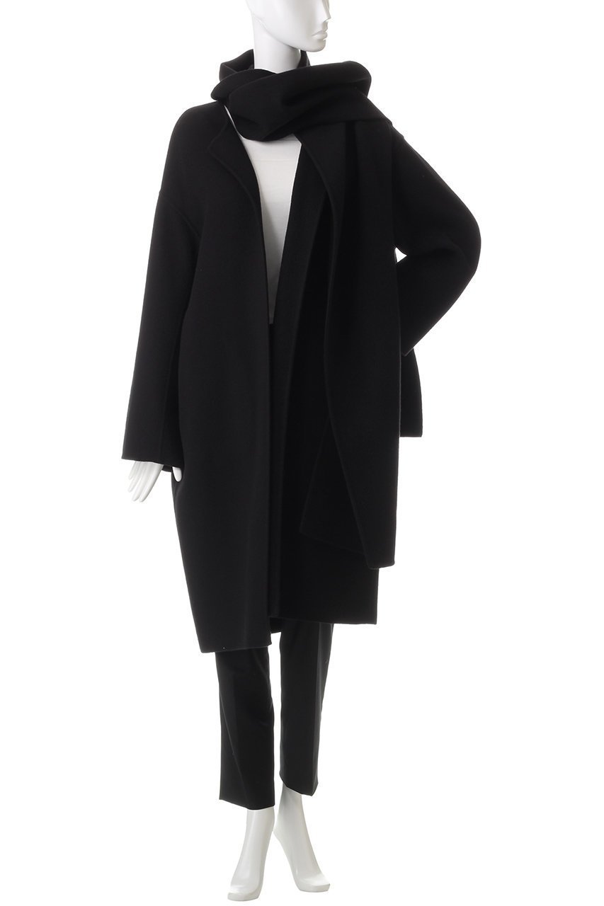 【エステータ/esteta】のウールリバーストールデザインコート 人気、トレンドファッション・服の通販 founy(ファニー) 　ファッション　Fashion　レディースファッション　Fashion for Women　アウター　Coat / Outerwear Collection　コート・ロングコート・ピーコート　Long Coats, Peacoats & More　ショール　Shawl, Wrap　ストール　Stole, Wrap　ファブリック　Fabric, Textile　ロング　Long, Long-Length　定番　Standard, Basic Item　other-2|ID: prp329100004195730 ipo3291000000032945287