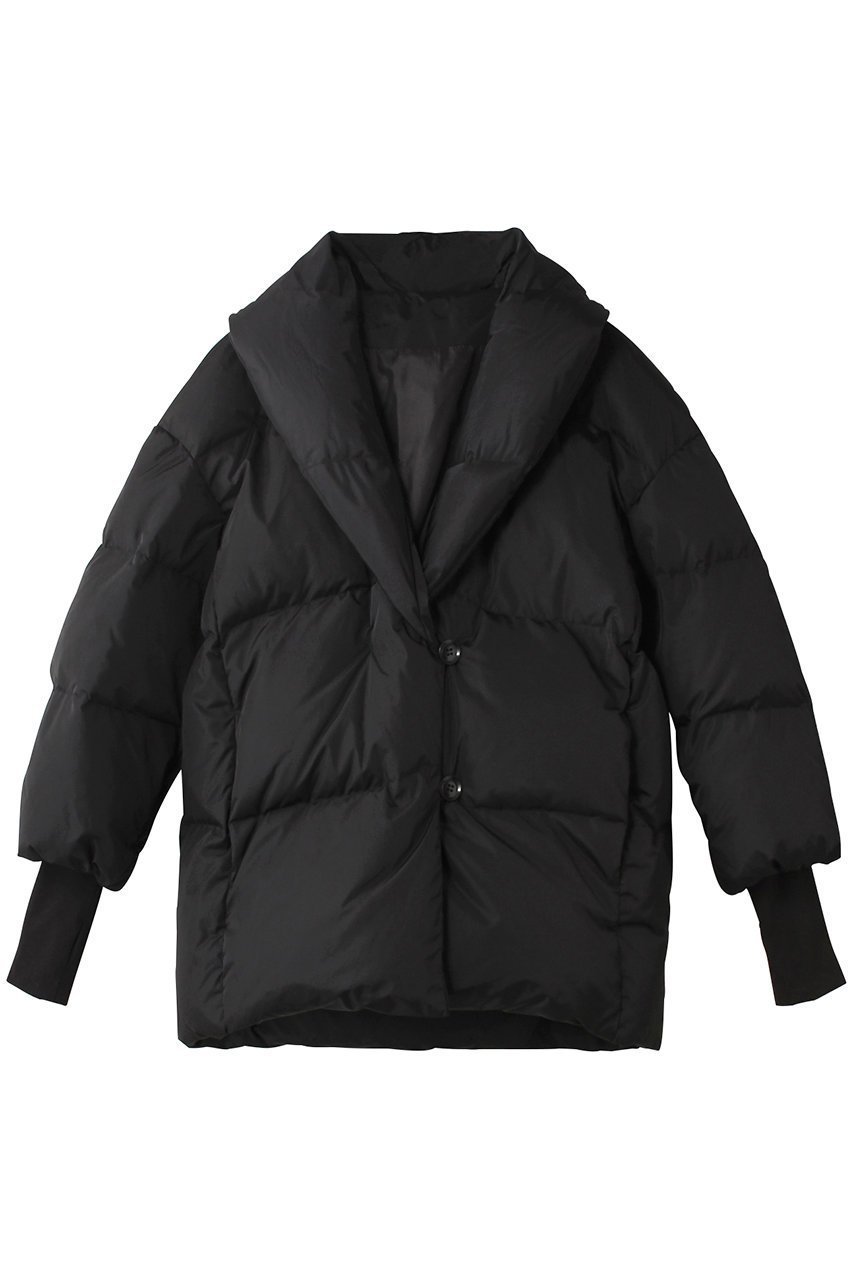 【エステータ/esteta】のナイロンタフタショールカラーダウンコート インテリア・キッズ・メンズ・レディースファッション・服の通販 founy(ファニー) 　ファッション　Fashion　レディースファッション　Fashion for Women　アウター　Coat / Outerwear Collection　コート・ロングコート・ピーコート　Long Coats, Peacoats & More　ダウンジャケット・軽量ダウン　Warm & Lightweight Down Jackets　なめらか　Smooth, Silky Texture　イタリア　Italy　キルト　Quilt, Quilted Fabric　タフタ　Taffeta, Structured Fabric　ダウン　Down, Puffer　フロント　Front, Front Design　エレガント 上品　Elegant　ブラック|ID: prp329100004195737 ipo3291000000032945222
