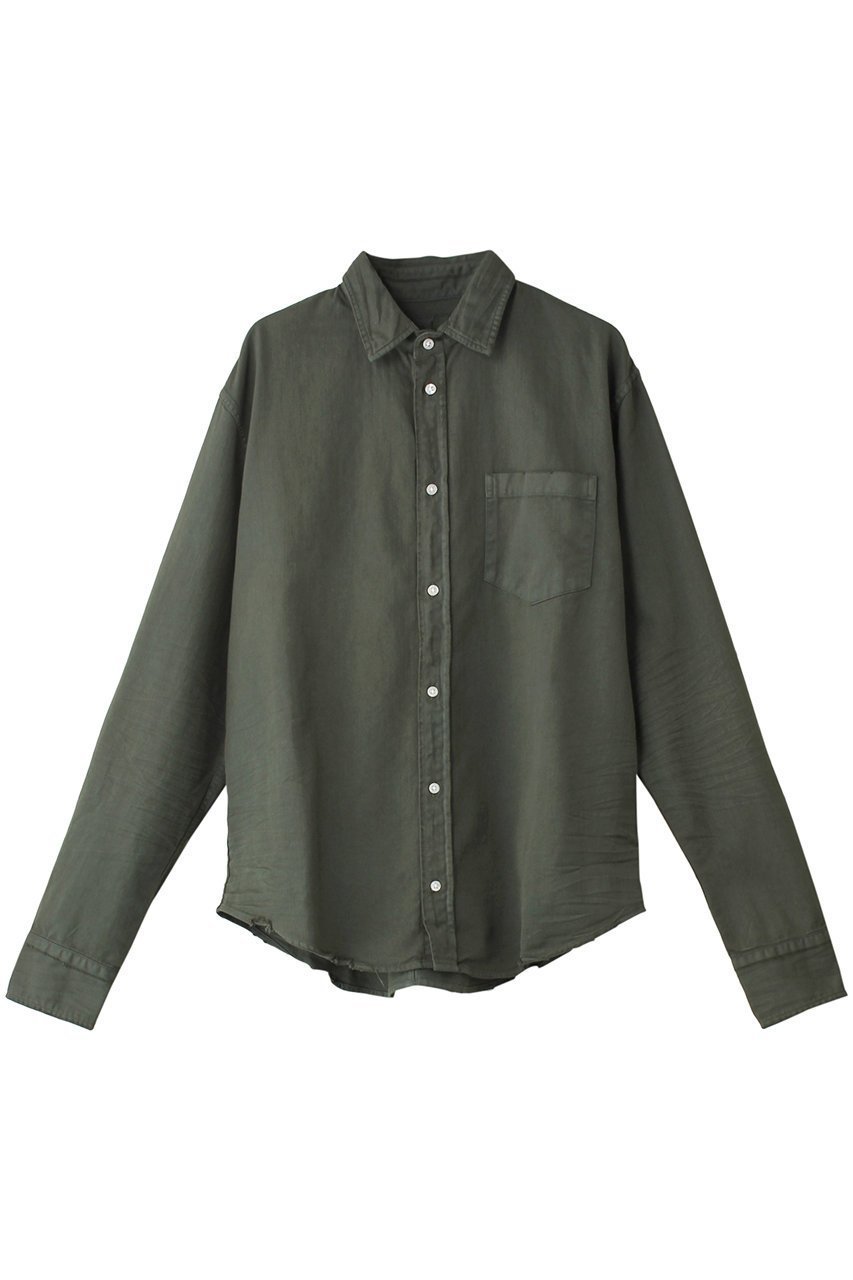【フランク&アイリーン/Frank&Eileen / MEN】の【MEN】LUKE イタリアンフェイマスデニム アースカラーシャツ インテリア・キッズ・メンズ・レディースファッション・服の通販 founy(ファニー) 　ファッション　Fashion　メンズファッション　Fashion for Men　シンプル　Simple, Minimal　スリーブ　Sleeve, Long Sleeve / Short Sleeve　ロング　Long, Long-Length　羽織　Haori, Light Jacket　グリーン|ID: prp329100004195741 ipo3291000000032889981