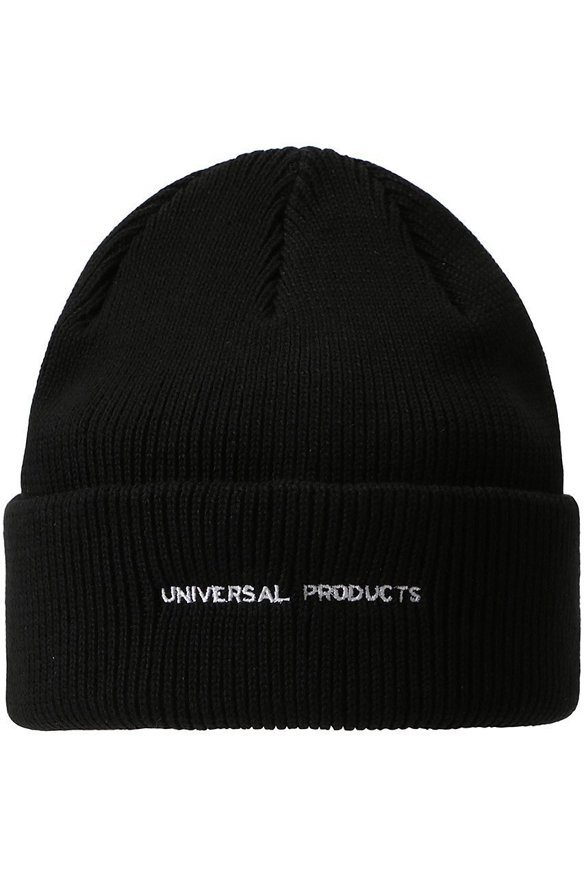 【ユニバーサルプロダクツ/UNIVERSAL PRODUCTS / MEN】の【MEN】LOGO KNIT CAP ニットキャップ インテリア・キッズ・メンズ・レディースファッション・服の通販 founy(ファニー) 　ファッション　Fashion　メンズファッション　MEN　A/W・秋冬　Aw・Autumn/Winter・Fw・Fall-Winter　キャップ　Cap　シンプル　Simple　フィット　Fit　帽子　Hat　NEW・新作・新着・新入荷　New Arrivals　防寒　Cold Protection　BLACK|ID: prp329100004195746 ipo3291000000029064362