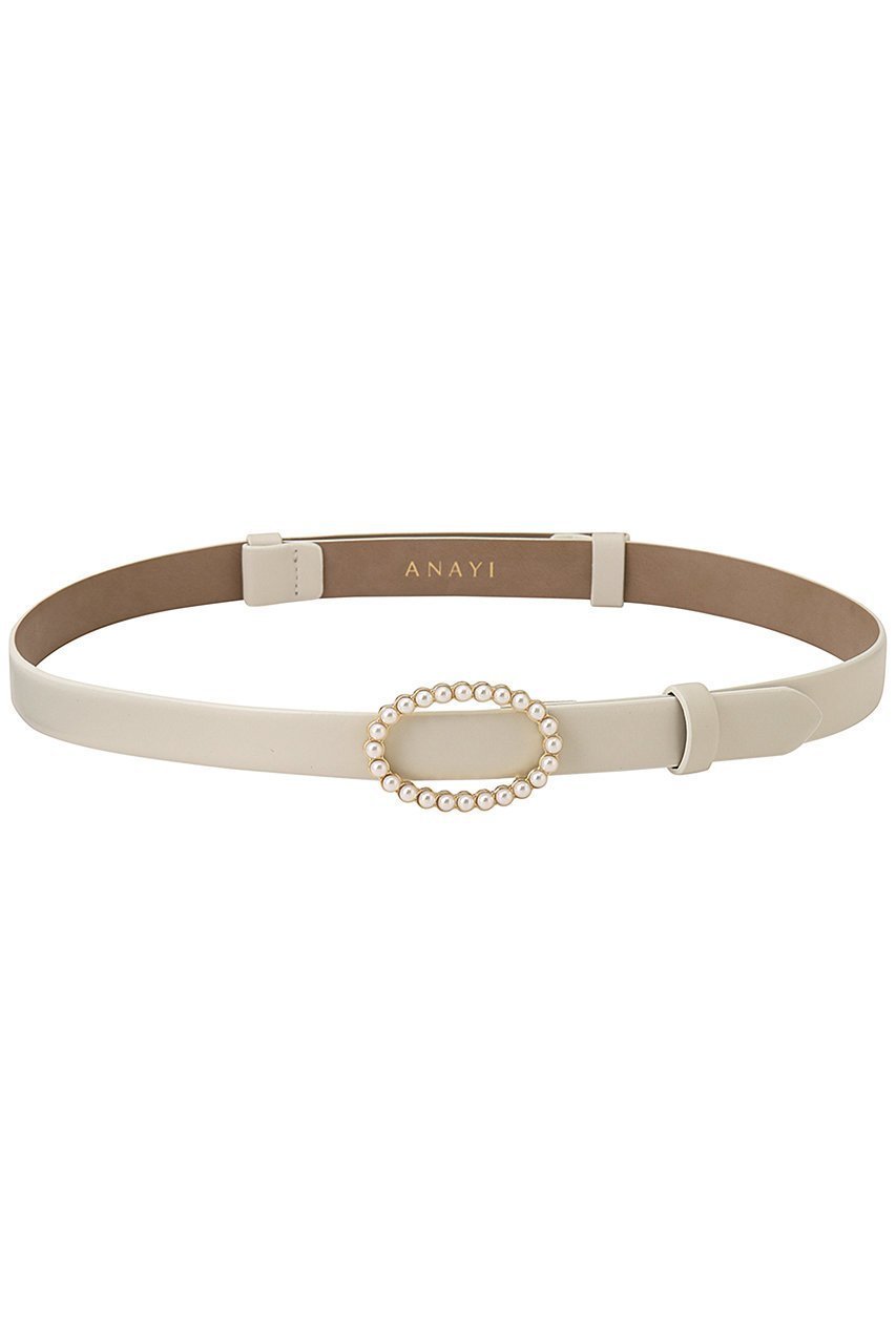 【アナイ/ANAYI】のパールオーバルバックルBELT インテリア・キッズ・メンズ・レディースファッション・服の通販 founy(ファニー) 　ファッション　Fashion　レディースファッション　Fashion for Women　バッグ　Bags　ベルト&ウエストマーク　Belts & Waist Accessories　シンプル　Simple, Minimal　ジュエリー　Jewelry, Accessories　パール　Pearl, Pearl Accent　フェミニン　Feminine, Girly　エレガント 上品　Elegant　定番　Standard, Basic Item　オフホワイト|ID: prp329100004195762 ipo3291000000032822221