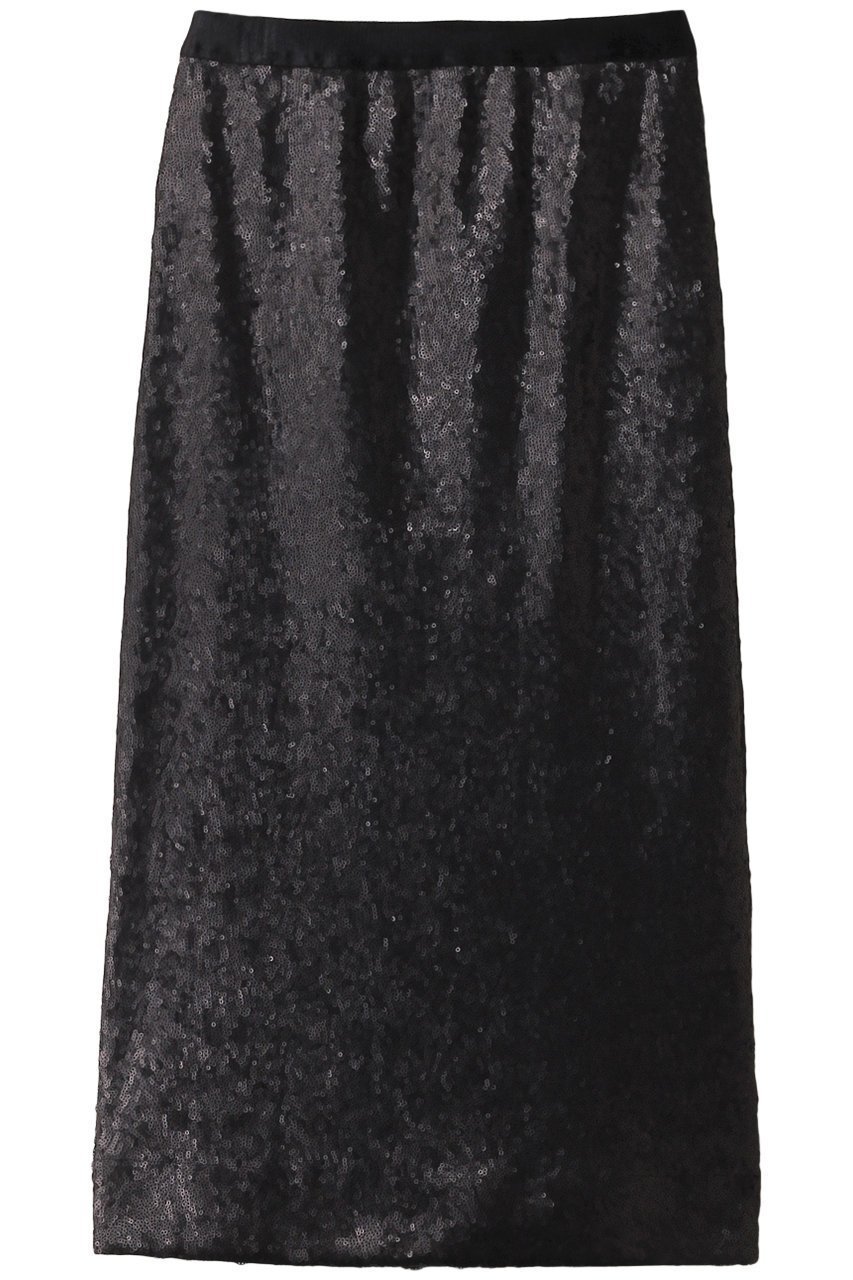 【エステータ/esteta】のシークインジャージースカート インテリア・キッズ・メンズ・レディースファッション・服の通販 founy(ファニー) 　ファッション　Fashion　レディースファッション　Fashion for Women　スカート　Skirts　ロングスカート　Long Skirts / Maxi & Midi Skirts　シルバー　Silver, Metallic Silver　スニーカー　Sneakers, Trainers　スパンコール　Sequins, Sequin Embellishment　タイトスカート　Pencil Skirt, Tight Skirt　パーティ　Party, Party Style　ロング　Long, Long-Length　再入荷　Restock / Back in Stock　ブラック|ID: prp329100004195782 ipo3291000000035054749