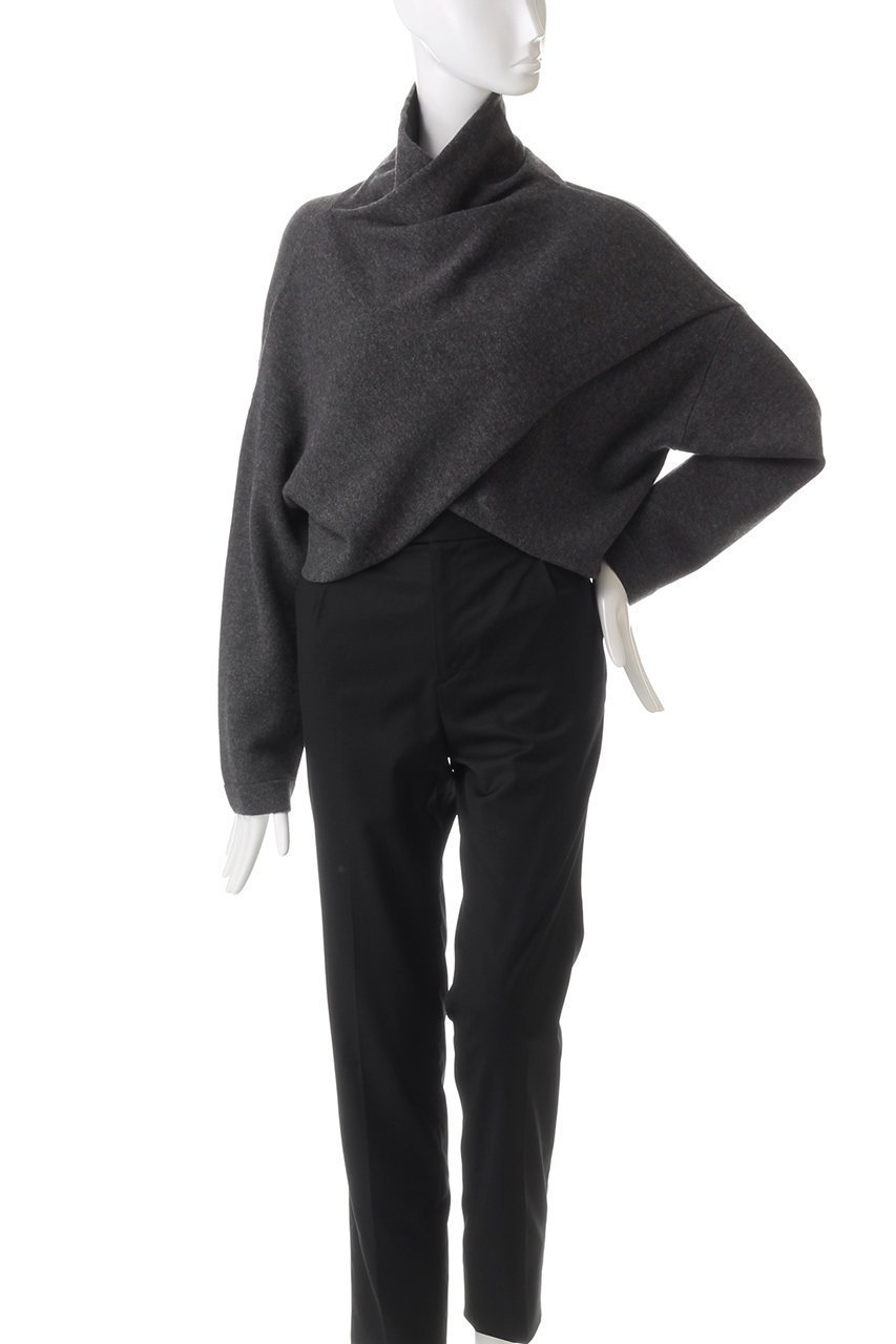 【エステータ/esteta】のクロスデザインニット 人気、トレンドファッション・服の通販 founy(ファニー) 　ファッション　Fashion　レディースファッション　WOMEN　トップス・カットソー　Tops/Tshirt　ニット　Knit Tops　プルオーバー　Pullover　カシミヤ　Cashmere　コンパクト　Compact　シンプル　Simple　タートルネック　Turtleneck　ファブリック　Fabric　フロント　Front　other-2|ID: prp329100004195783 ipo3291000000031391672