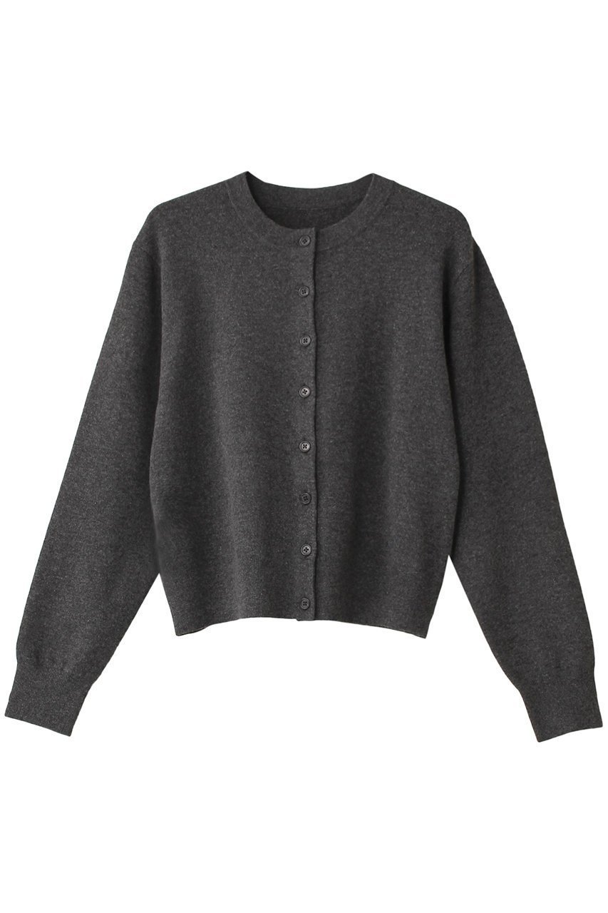 【エステータ/esteta】のクルーネックカーディガン 人気、トレンドファッション・服の通販 founy(ファニー) 　ファッション　Fashion　レディースファッション　Fashion for Women　トップス・カットソー　Cut & Sew Tops　ニット　Knit Tops & Sweaters　カーディガン・羽織り　Layered Style Cardigans　おすすめ　Recommended / Our Picks　カーディガン　Cardigan, Knitwear　シンプル　Simple, Minimal　ファブリック　Fabric, Textile　ベーシック　Basic, Essential　エレガント 上品　Elegant　 other-1|ID: prp329100004195785 ipo3291000000032923484