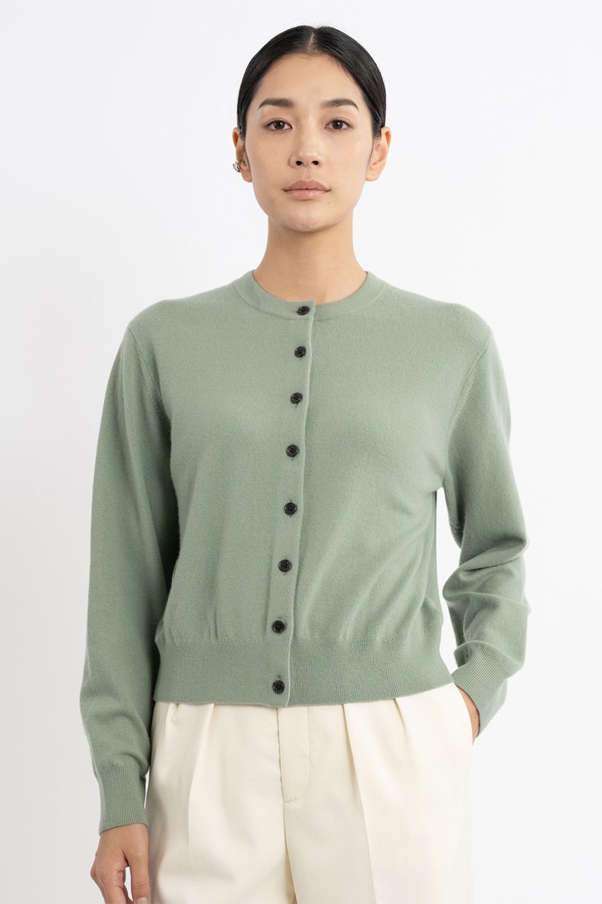 【エステータ/esteta】のクルーネックカーディガン 人気、トレンドファッション・服の通販 founy(ファニー) 　ファッション　Fashion　レディースファッション　Fashion for Women　トップス・カットソー　Cut & Sew Tops　ニット　Knit Tops & Sweaters　カーディガン・羽織り　Layered Style Cardigans　おすすめ　Recommended / Our Picks　カーディガン　Cardigan, Knitwear　シンプル　Simple, Minimal　ファブリック　Fabric, Textile　ベーシック　Basic, Essential　エレガント 上品　Elegant　other-7|ID: prp329100004195785 ipo3291000000032923559