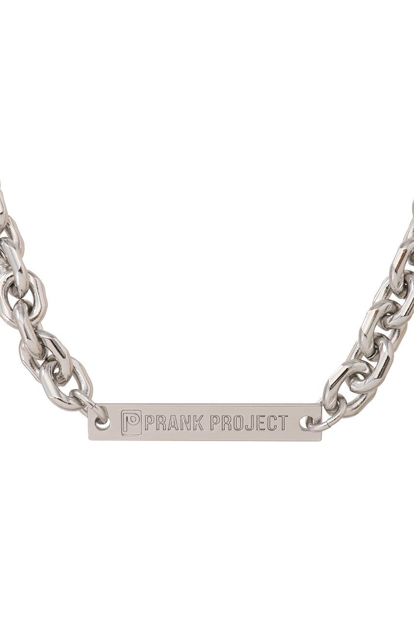 【プランク プロジェクト/PRANK PROJECT】のロゴプレートチョーカー / Logo Plate Choker 人気、トレンドファッション・服の通販 founy(ファニー) 　ファッション　Fashion　レディースファッション　WOMEN　ジュエリー　Jewelry　ネックレス　Necklaces　シルバー　Silver　シンプル　Simple　チョーカー　Choker　ネックレス　Necklace　フロント　Front　ロング　Long　other-3|ID: prp329100004195787 ipo3291000000031391715
