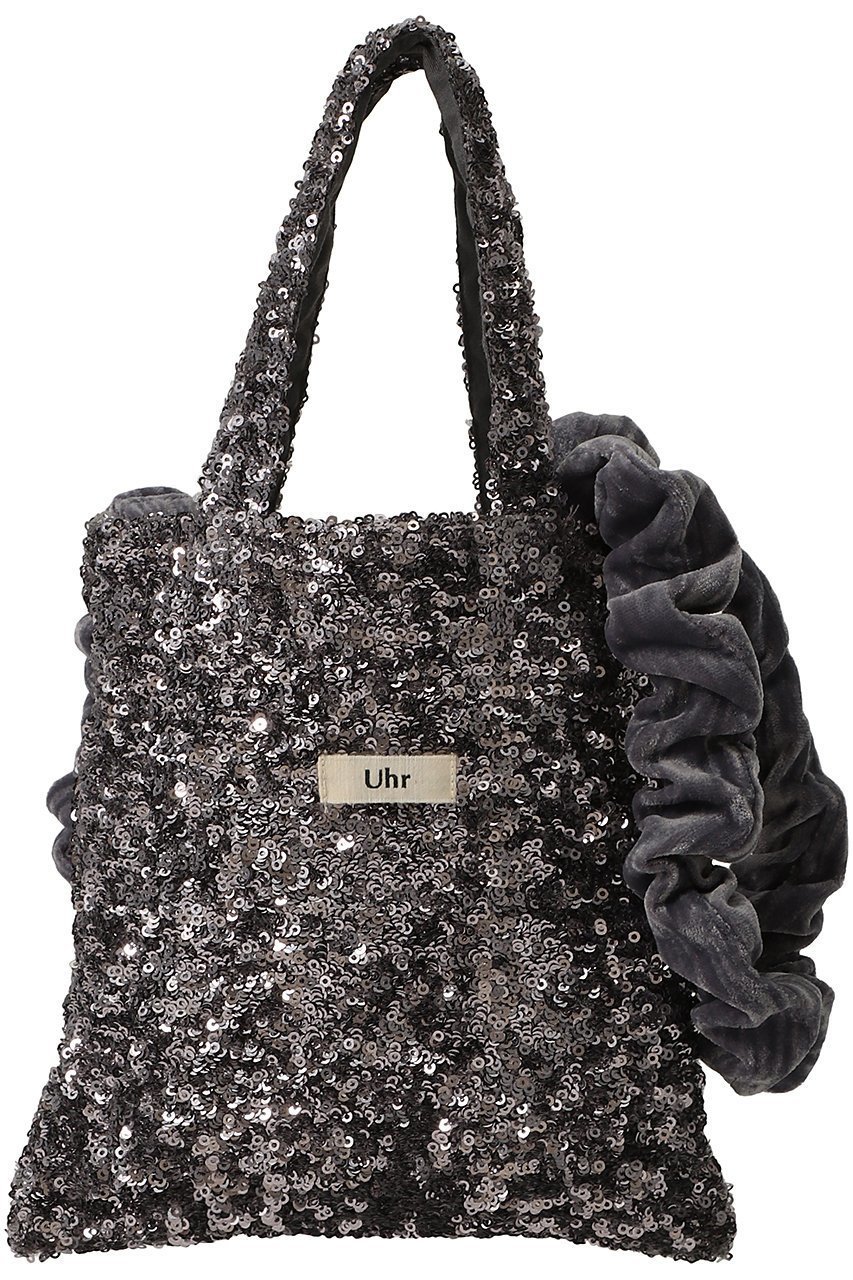 【ウーア/Uhr】の【ELLESHOP限定】ベロアショルダー付き ミニスパンコールバッグ インテリア・キッズ・メンズ・レディースファッション・服の通販 founy(ファニー) 　ファッション　Fashion　レディースファッション　Fashion for Women　トップス・カットソー　Cut & Sew Tops　ベロアトップス　Velour Tops / Velvet-Look Items　バッグ　Bags　ショルダー　Shoulder, Shoulder Strap　スパンコール　Sequins, Sequin Embellishment　スペシャル　Special, Limited Edition　スマート　Smart, Elegant　パーティ　Party, Party Style　ベロア　Velour, Soft Velvet　財布　Wallet, Purse　シルバー|ID: prp329100004197267 ipo3291000000032781555