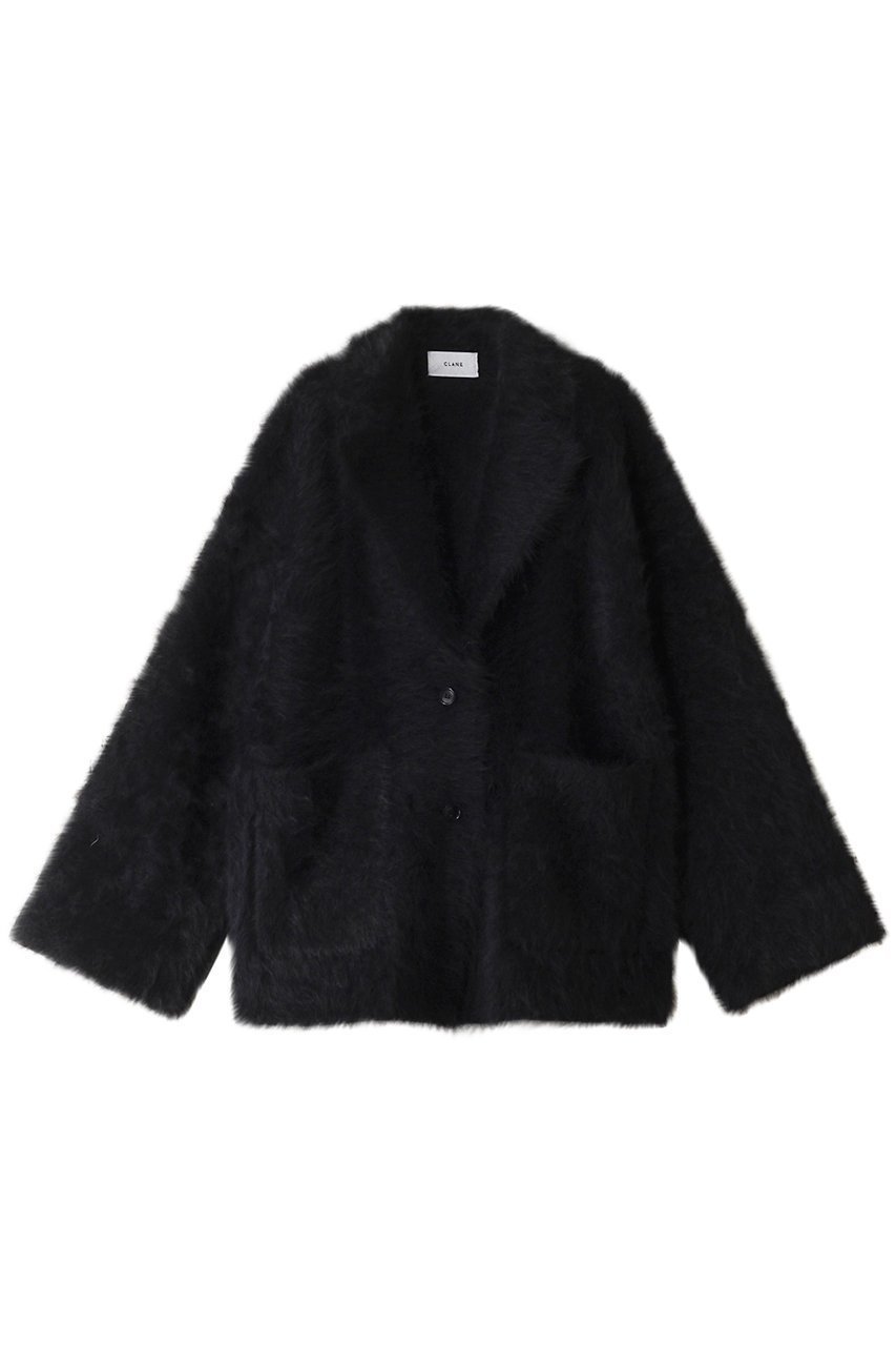 【クラネ/CLANE】のANGOLA TAILORED KNIT JACKET ジャケット インテリア・キッズ・メンズ・レディースファッション・服の通販 founy(ファニー) 　ファッション　Fashion　レディースファッション　WOMEN　アウター　Coat Outerwear　ジャケット　Jackets　なめらか　Smooth　アンゴラ　Angola　インナー　Inner　カーディガン　Cardigan　ジャケット　Jacket　BLACK|ID: prp329100004197275 ipo3291000000029076418