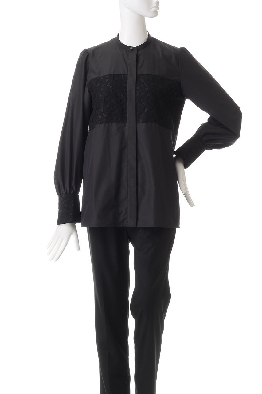【デザイン ワークス/DESIGN WORKS】のタイプライター×レースブラウス 人気、トレンドファッション・服の通販 founy(ファニー) 　ファッション　Fashion　レディースファッション　Fashion for Women　トップス・カットソー　Cut & Sew Tops　シャツ・ブラウス・オフィスカジュアル　Elegant Blouses & Button-Ups　インナー　Innerwear　ジャケット　Jacket, Outerwear　スリット　Slit, Slit Detail　スリーブ　Sleeve, Long Sleeve / Short Sleeve　タイプライター　Typewriter Fabric, Crisp Cotton　タフタ　Taffeta, Structured Fabric　レース　Lace, Lace Fabric　ロング　Long, Long-Length　other-2|ID: prp329100004197299 ipo3291000000032889020