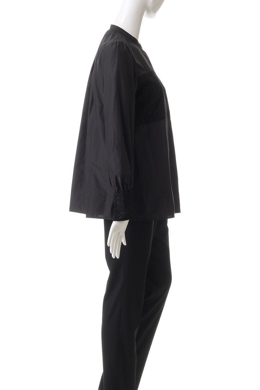 【デザイン ワークス/DESIGN WORKS】のタイプライター×レースブラウス 人気、トレンドファッション・服の通販 founy(ファニー) 　ファッション　Fashion　レディースファッション　Fashion for Women　トップス・カットソー　Cut & Sew Tops　シャツ・ブラウス・オフィスカジュアル　Elegant Blouses & Button-Ups　インナー　Innerwear　ジャケット　Jacket, Outerwear　スリット　Slit, Slit Detail　スリーブ　Sleeve, Long Sleeve / Short Sleeve　タイプライター　Typewriter Fabric, Crisp Cotton　タフタ　Taffeta, Structured Fabric　レース　Lace, Lace Fabric　ロング　Long, Long-Length　other-3|ID: prp329100004197299 ipo3291000000032889025