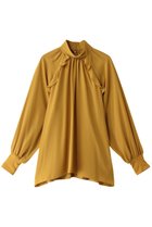 【デザイン ワークス/DESIGN WORKS】の袖リブフリルブラウス 人気、トレンドファッション・服の通販 founy(ファニー) ファッション Fashion レディースファッション Fashion for Women トップス・カットソー Cut & Sew Tops シャツ・ブラウス・オフィスカジュアル Elegant Blouses & Button-Ups おすすめ Recommended / Our Picks エアリー Airy Texture シアー Sheer, See-Through ジョーゼット Georgette, Semi-Sheer Fabric スリーブ Sleeve, Long Sleeve / Short Sleeve ドッキング Docking, Mixed Material ハイネック High Neck, Mock Neck パーティ Party, Party Style フリル Frill, Ruffle ロング Long, Long-Length thumbnail オレンジ|ID: prp329100004197300 ipo3291000000034955842