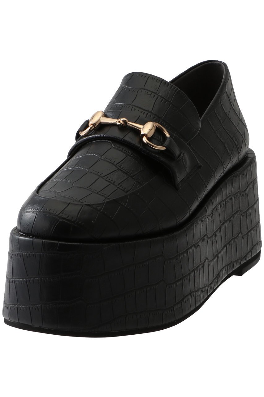 【ダニエラ アンド ジェマ/Daniella & GEMMA】の【レイン対応】ビットモチーフ型押しボーリュームソールローファー インテリア・キッズ・メンズ・レディースファッション・服の通販 founy(ファニー) ファッション Fashion レディースファッション Fashion for Women クラシカル Classical, Vintage-Inspired クロコ Crocodile, Croc Embossed シューズ Shoes, Footwear フラット Flat, Flat Shoes モダン Modern, Contemporary モチーフ Motif, Design Theme レイン Rain, Rainproof 定番 Standard, Basic Item ブラック|ID: prp329100004197318 ipo3291000000036122514