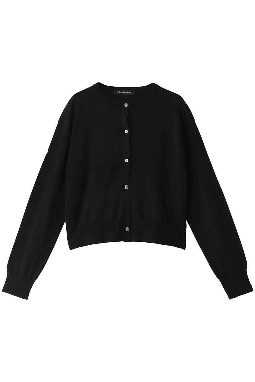 【ミズイロ インド/mizuiro ind】のhigh gauge crew neck C/D カーディガン インテリア・キッズ・メンズ・レディースファッション・服の通販 founy(ファニー) 　ファッション　Fashion　レディースファッション　WOMEN　トップス・カットソー　Tops/Tshirt　ニット　Knit Tops　カーディガン　Cardigans　おすすめ　Recommend　カーディガン　Cardigan　コンパクト　Compact　シンプル　Simple　定番　Standard　NEW・新作・新着・新入荷　New Arrivals　black|ID: prp329100004197322 ipo3291000000029076565