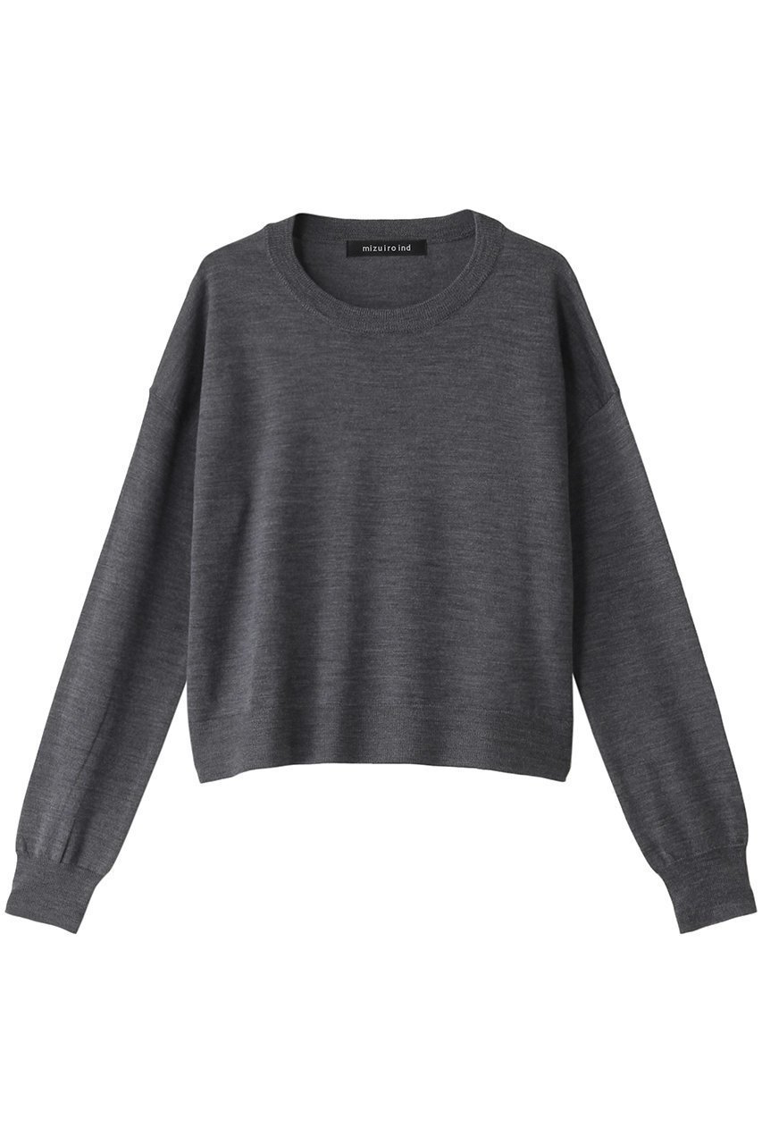 【ミズイロ インド/mizuiro ind】のhigh gauge crew neck P/O プルオーバー インテリア・キッズ・メンズ・レディースファッション・服の通販 founy(ファニー) 　ファッション　Fashion　レディースファッション　WOMEN　トップス・カットソー　Tops/Tshirt　ニット　Knit Tops　プルオーバー　Pullover　おすすめ　Recommend　インナー　Inner　シンプル　Simple　ベーシック　Basic　定番　Standard　NEW・新作・新着・新入荷　New Arrivals　gray|ID: prp329100004197323 ipo3291000000029076569