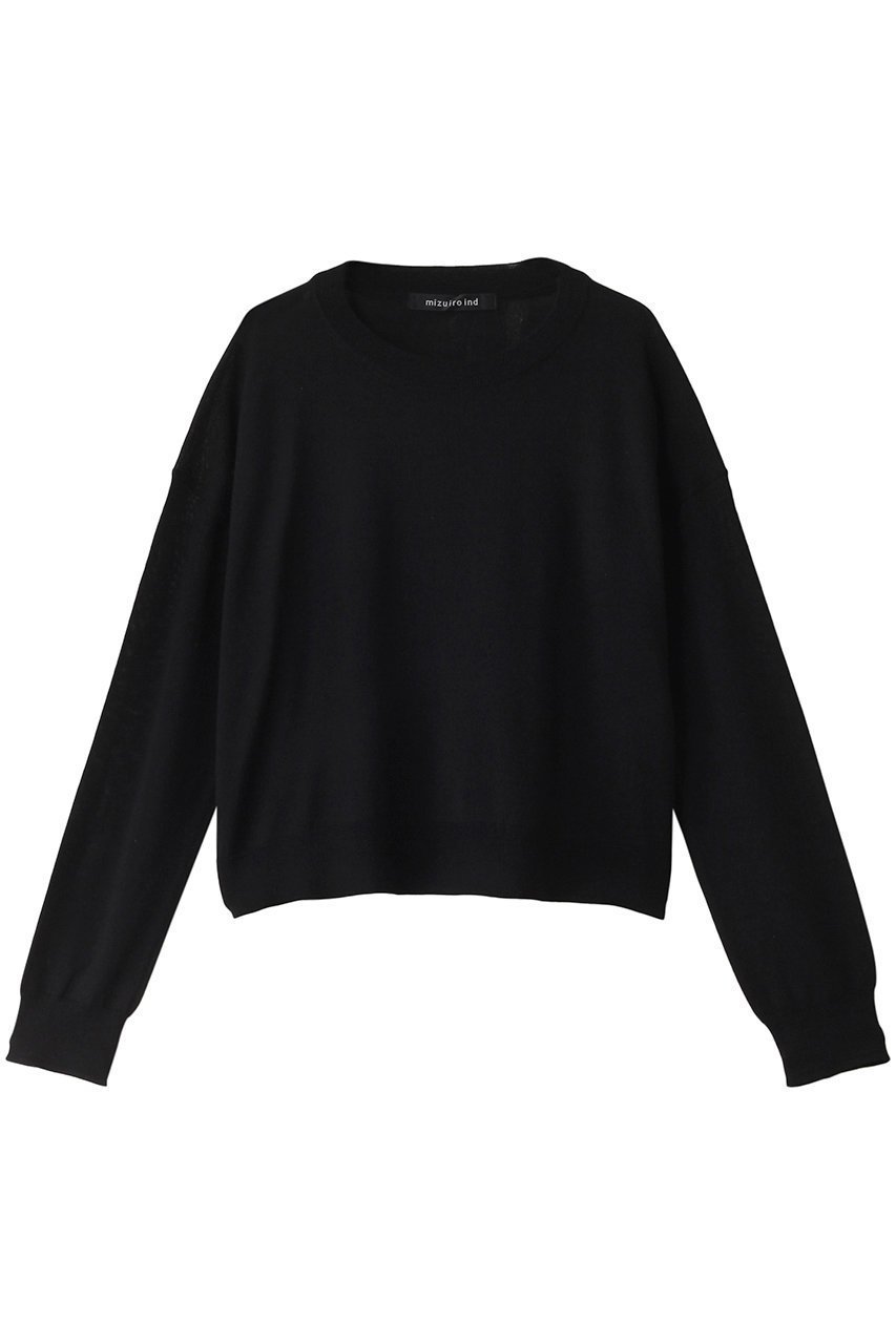 【ミズイロ インド/mizuiro ind】のhigh gauge crew neck P/O プルオーバー インテリア・キッズ・メンズ・レディースファッション・服の通販 founy(ファニー) 　ファッション　Fashion　レディースファッション　WOMEN　トップス・カットソー　Tops/Tshirt　ニット　Knit Tops　プルオーバー　Pullover　おすすめ　Recommend　インナー　Inner　シンプル　Simple　ベーシック　Basic　定番　Standard　NEW・新作・新着・新入荷　New Arrivals　black|ID: prp329100004197323 ipo3291000000029076570