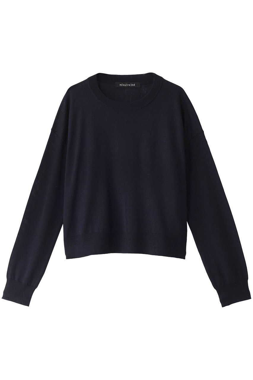 【ミズイロ インド/mizuiro ind】のhigh gauge crew neck P/O プルオーバー インテリア・キッズ・メンズ・レディースファッション・服の通販 founy(ファニー) ファッション Fashion レディースファッション Fashion for Women トップス・カットソー Cut & Sew Tops ニット Knit Tops & Sweaters カジュアルプルオーバー・ニットトップス Pullovers & Knit Tops / Casual Pullovers おすすめ Recommended / Our Picks インナー Innerwear シンプル Simple, Minimal ベーシック Basic, Essential 再入荷 Restock / Back in Stock 定番 Standard, Basic Item navy|ID: prp329100004197323 ipo3291000000032921842