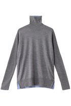 【ベイジ,/BEIGE,】のLA MONNAIE(ラモネ)/ニット 人気、トレンドファッション・服の通販 founy(ファニー) ファッション Fashion レディースファッション Fashion for Women トップス・カットソー Cut & Sew Tops ニット Knit Tops & Sweaters カジュアルプルオーバー・ニットトップス Pullovers & Knit Tops / Casual Pullovers なめらか Smooth, Silky Texture ハイネック High Neck, Mock Neck thumbnail Md Gray × Sax|ID: prp329100004197342 ipo3291000000036098386