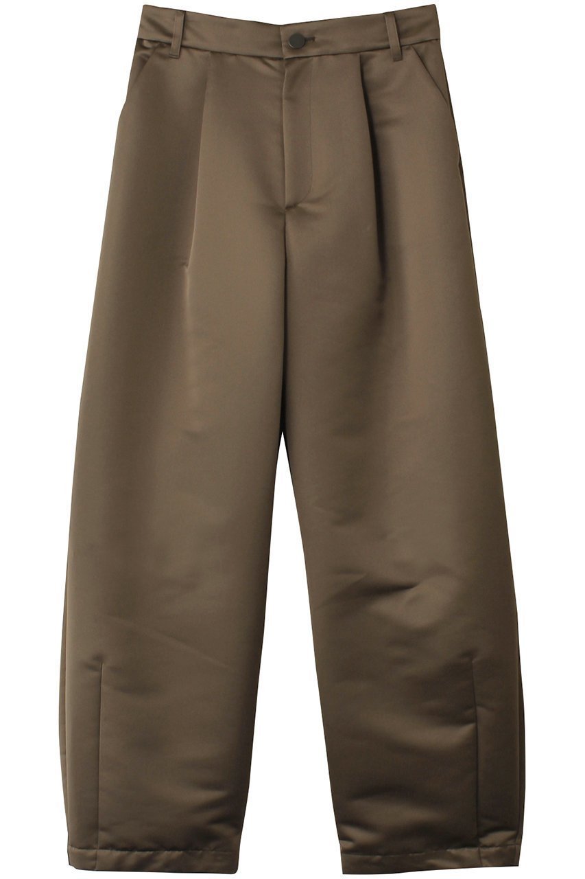 【オブリオ/AUBRIOT】のカーブフォルムパンツ インテリア・キッズ・メンズ・レディースファッション・服の通販 founy(ファニー) 　ファッション　Fashion　レディースファッション　Fashion for Women　パンツ　Pants & Trousers　イタリア　Italy　フォルム　Silhouette, Form　ミリタリー　Military, Army Style　ラグジュアリー　Luxury, Elegant　カーキ|ID: prp329100004199089 ipo3291000000032934553