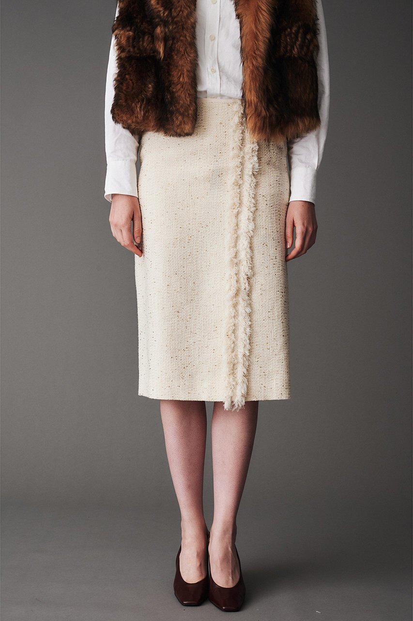 【オブリオ/AUBRIOT】のラメジャガード ペンシルスカート 人気、トレンドファッション・服の通販 founy(ファニー) 　ファッション　Fashion　レディースファッション　Fashion for Women　スカート　Skirts　シンプル　Simple, Minimal　ツイード／ツィード　Choker, Choker Necklace　フリンジ　Fringe, Tassel　ペンシル　Pencil, Pencil Skirt　モダン　Modern, Contemporary　other-8|ID: prp329100004199090 ipo3291000000035813927