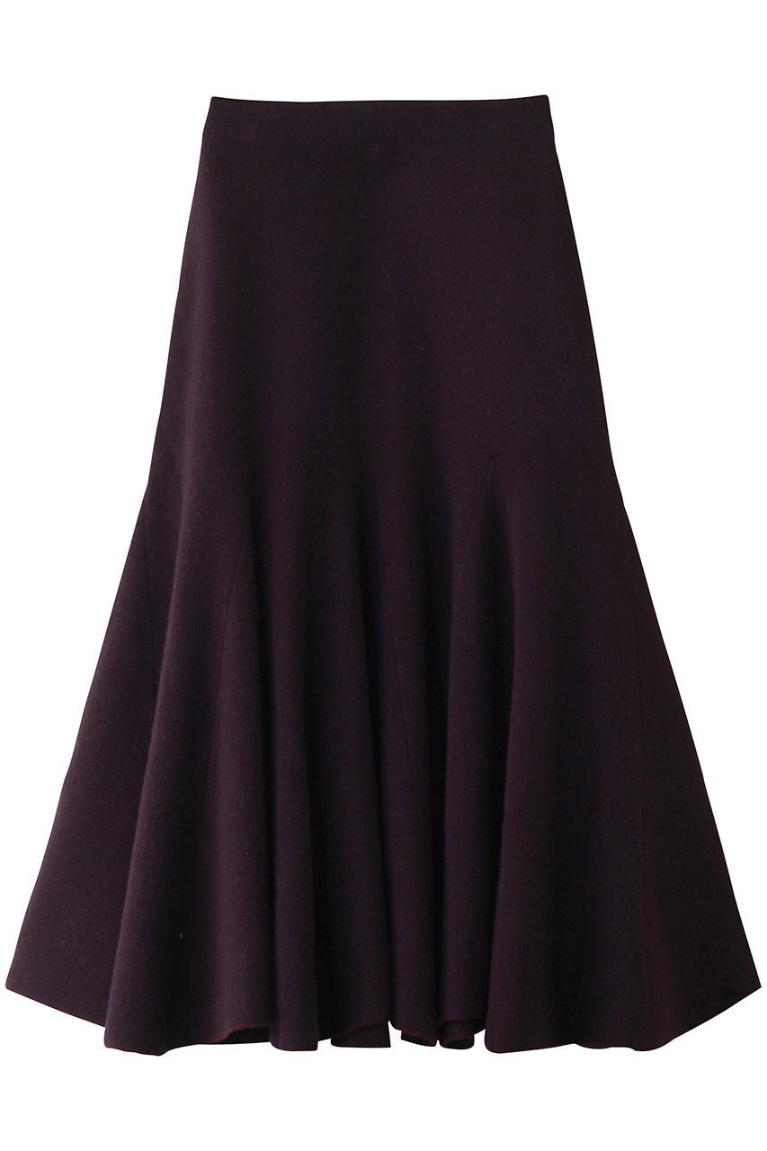 【オブリオ/AUBRIOT】のウールカシミヤ ニットスカート インテリア・キッズ・メンズ・レディースファッション・服の通販 founy(ファニー) 　ファッション　Fashion　レディースファッション　Fashion for Women　スカート　Skirts　おすすめ　Recommended / Our Picks　エレガント 上品　Elegant　クラシック　Classic, Timeless Style　セットアップ　Set-Up, Coordinated Outfit　フレア　Flare, Flared　ミックス　Mix, Mixed Style　ボルドー|ID: prp329100004199091 ipo3291000000035813932